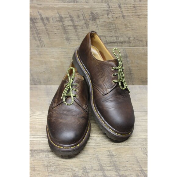 Dr. Martens 1461 Oxford Shoes Unisex Size 8‎ Vintage 3-Eye Crazy Horse Leather - Picture 1 of 16